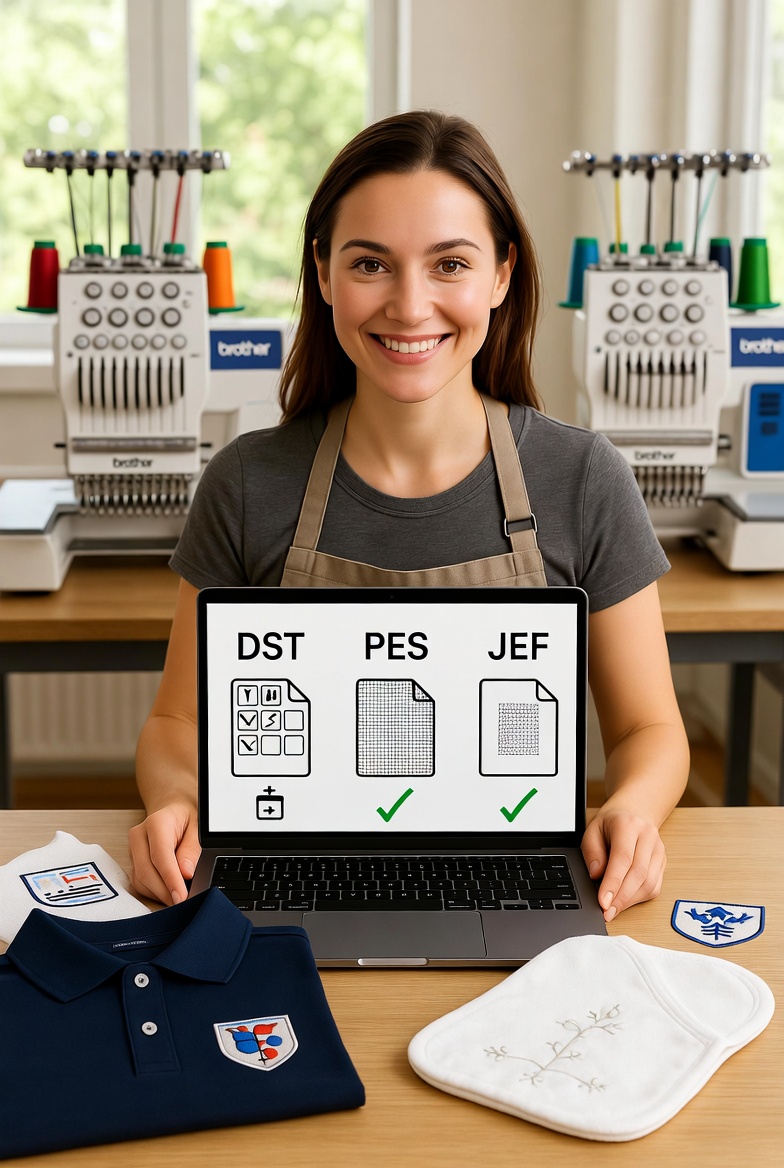 DST vs PES vs JEF file formats explained