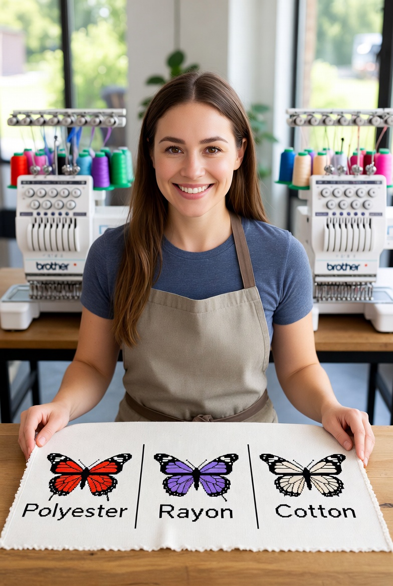 Embroidery thread types guide