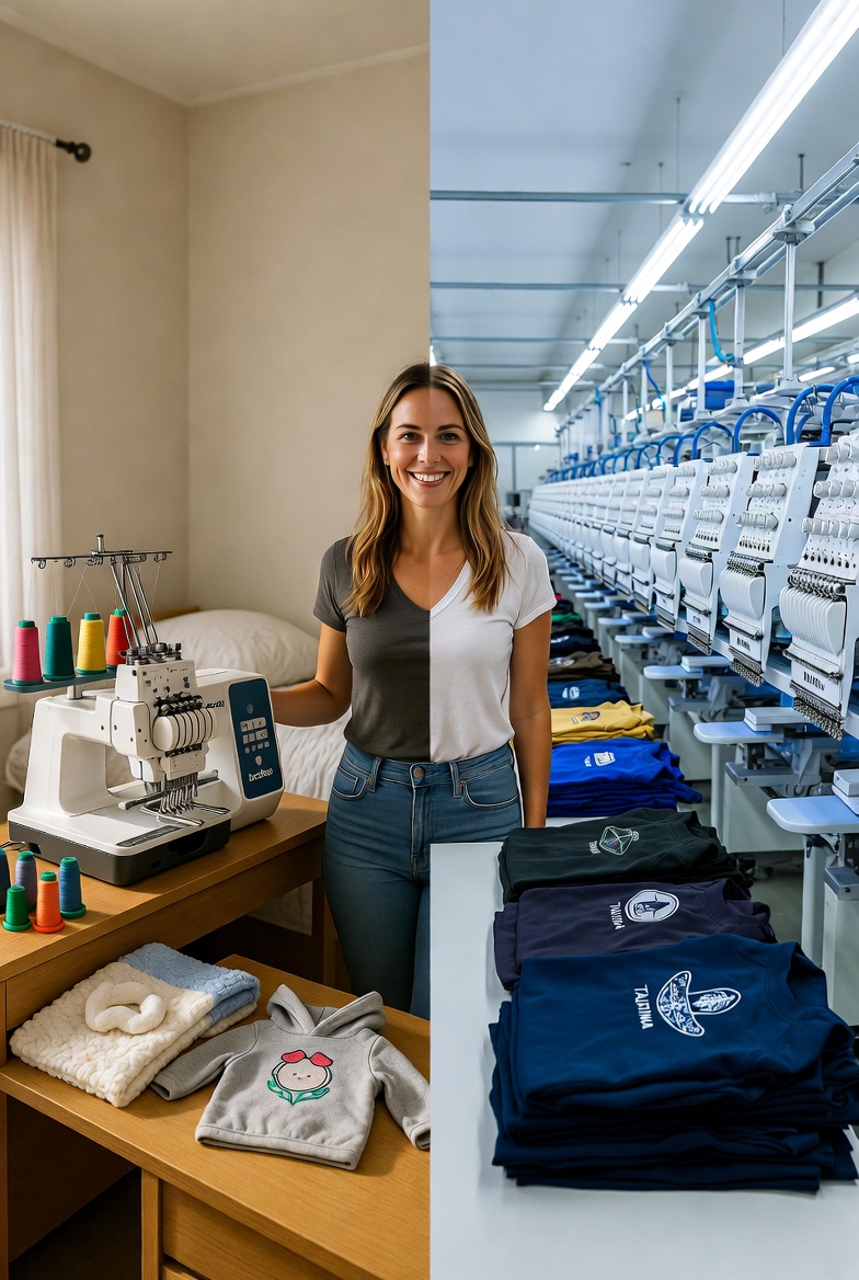 From spare bedroom to factory floor