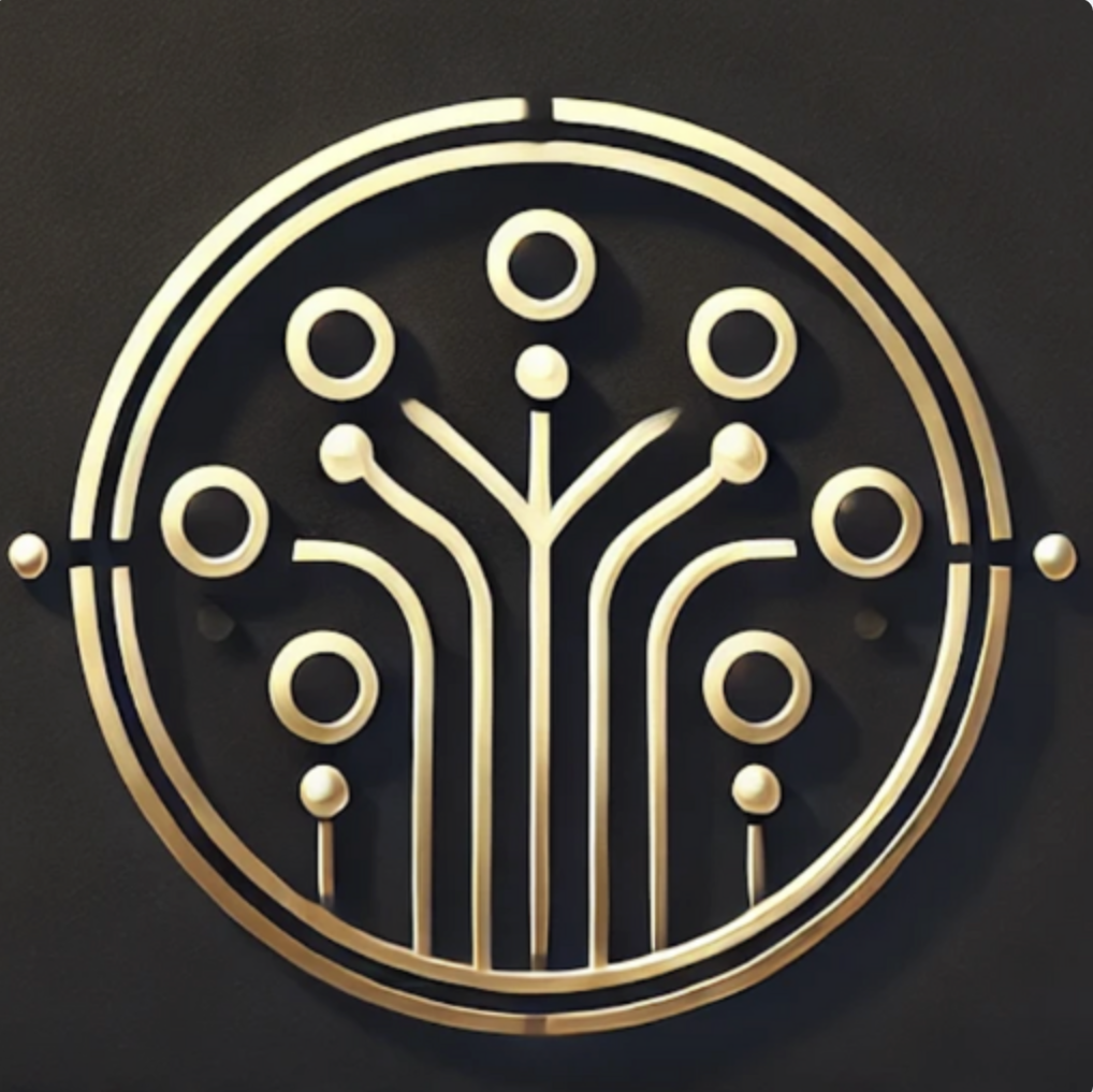 Team Connect logo with dark metallic background, before AI background removal
